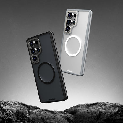 Galaxy S25 Ultra Kılıf M-safe Şarj Özellikli Youngkit Rock Sand Serisi Kapak