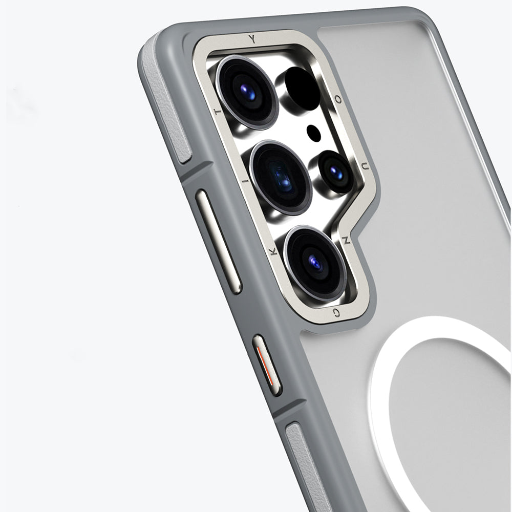 Galaxy S25 Ultra Kılıf M-safe Şarj Özellikli Youngkit Rock Sand Serisi Kapak