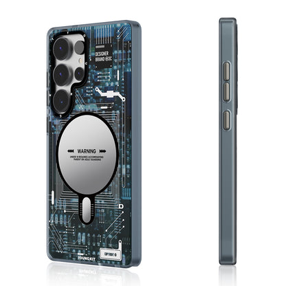 Galaxy S25 Ultra Kılıf M-safe Şarj Özellikli YoungKit Technology Serisi Kapak