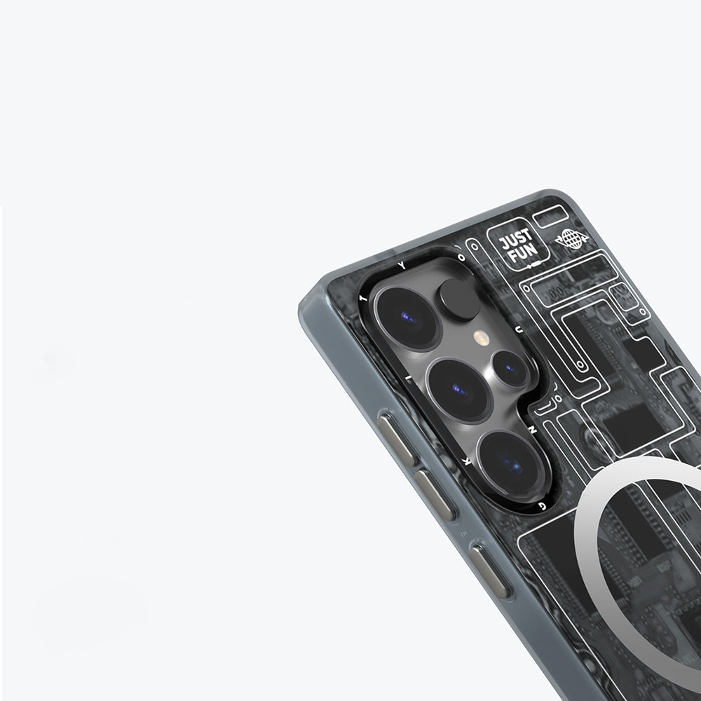 Galaxy S25 Ultra Kılıf M-safe Şarj Özellikli YoungKit Technology Serisi Kapak