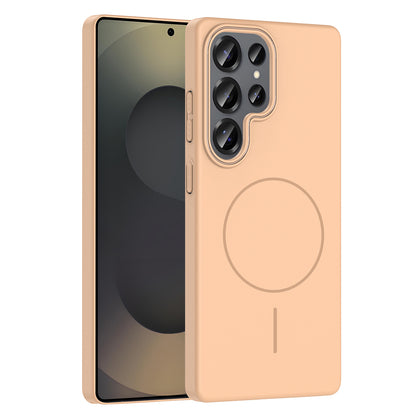 Galaxy S25 Ultra Kılıf M-safe Şarj Özellikli Zore Ruby Sert Kapak