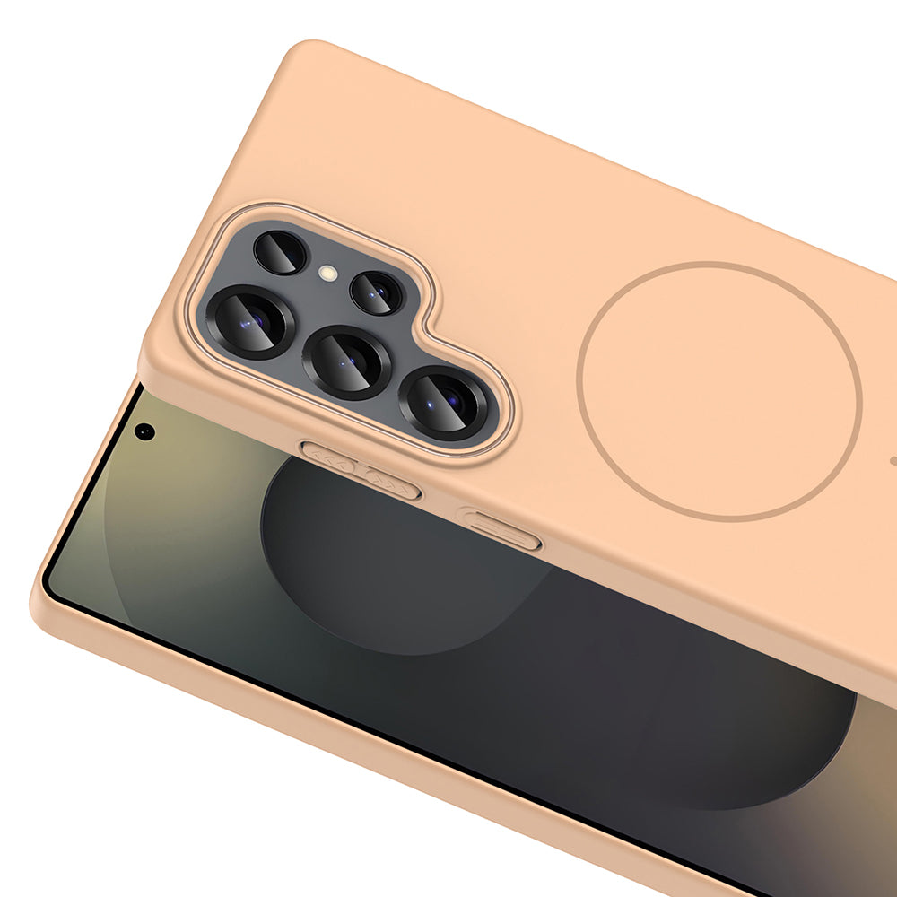 Galaxy S25 Ultra Kılıf M-safe Şarj Özellikli Zore Ruby Sert Kapak