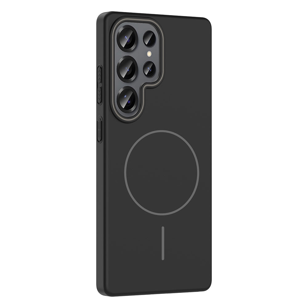 Galaxy S25 Ultra Kılıf M-safe Şarj Özellikli Zore Ruby Sert Kapak