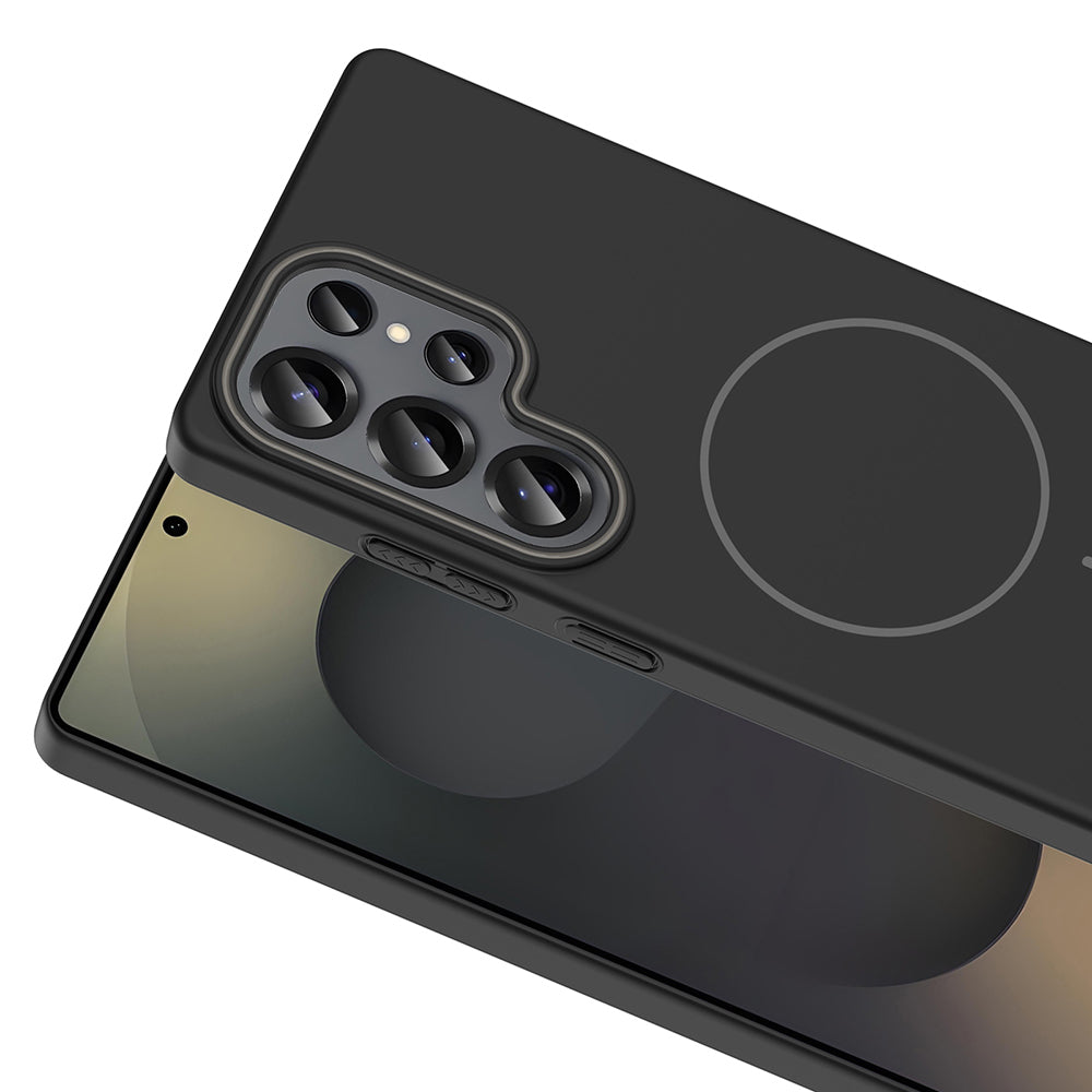 Galaxy S25 Ultra Kılıf M-safe Şarj Özellikli Zore Ruby Sert Kapak