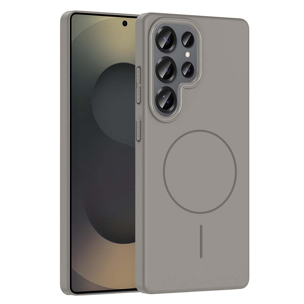 Galaxy S25 Ultra Kılıf M-safe Şarj Özellikli Zore Ruby Sert Kapak