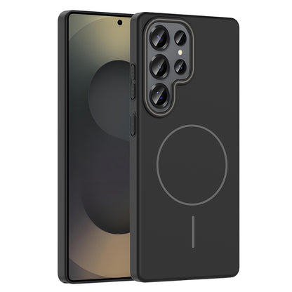 Galaxy S25 Ultra Kılıf M-safe Şarj Özellikli Zore Ruby Sert Kapak