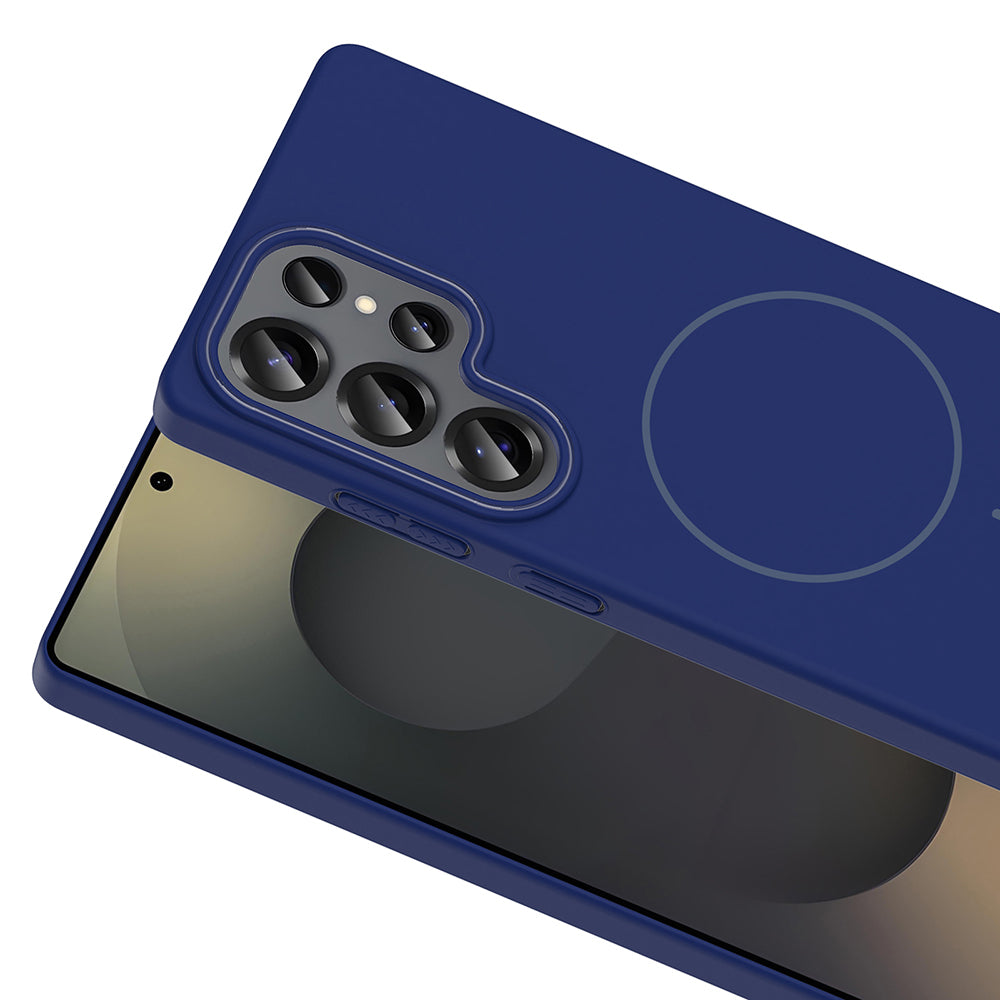 Galaxy S25 Ultra Kılıf M-safe Şarj Özellikli Zore Ruby Sert Kapak