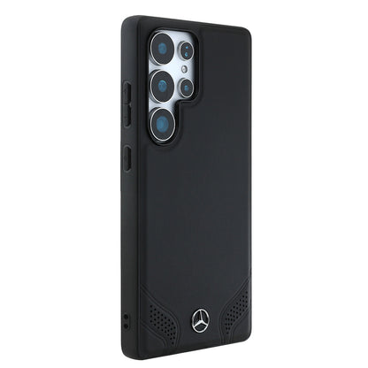 Galaxy S25 Ultra Kılıf Mercedes Benz Orjinal Lisanslı M-safe Şarj Özellikli Deri Dizayn Sade Kapak