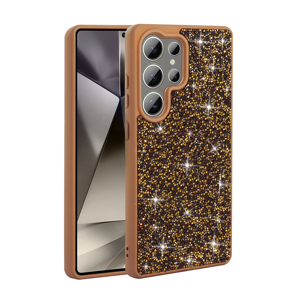 Galaxy S25 Ultra Kılıf Parlak Taşlı Tasarım Zore Pırlanta Kapak