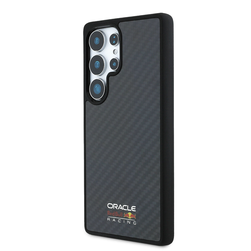 Galaxy S25 Ultra Kılıf Redbull Orjinal Lisanslı M-safe Şarj Özellikli Karbon Fiber Tasarımlı Parlayan Logolu Kapak