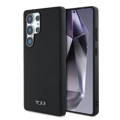 Galaxy S25 Ultra Kılıf TUMI M-safe Şarj Özellikli Deri Noktalı Dizayn Kapak