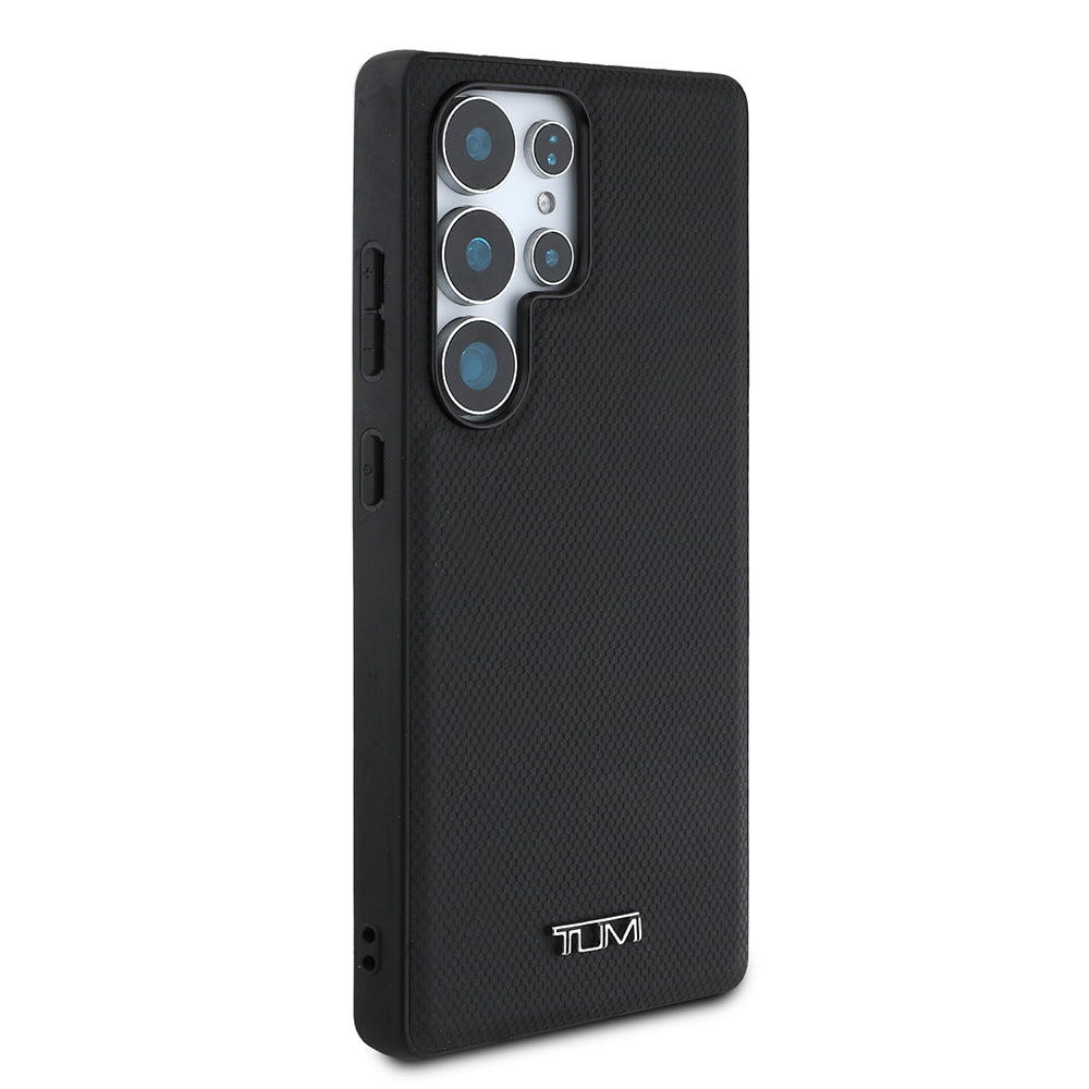 Galaxy S25 Ultra Kılıf TUMI M-safe Şarj Özellikli Deri Noktalı Dizayn Kapak