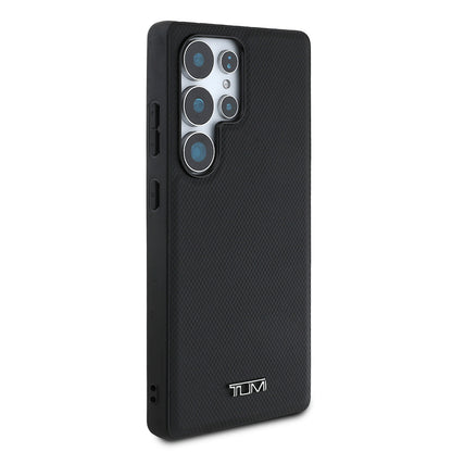 Galaxy S25 Ultra Kılıf TUMI M-safe Şarj Özellikli Deri Noktalı Dizayn Kapak