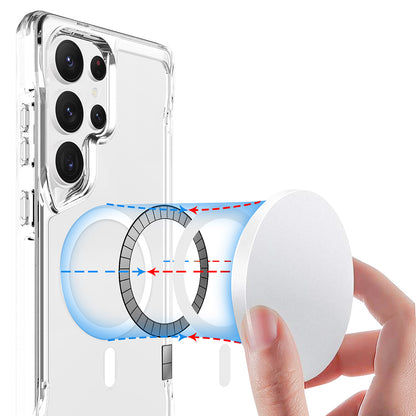 Galaxy S25 Ultra Kılıf Zore M-safe Şarj Özellikli T-Max M-safe Kapak