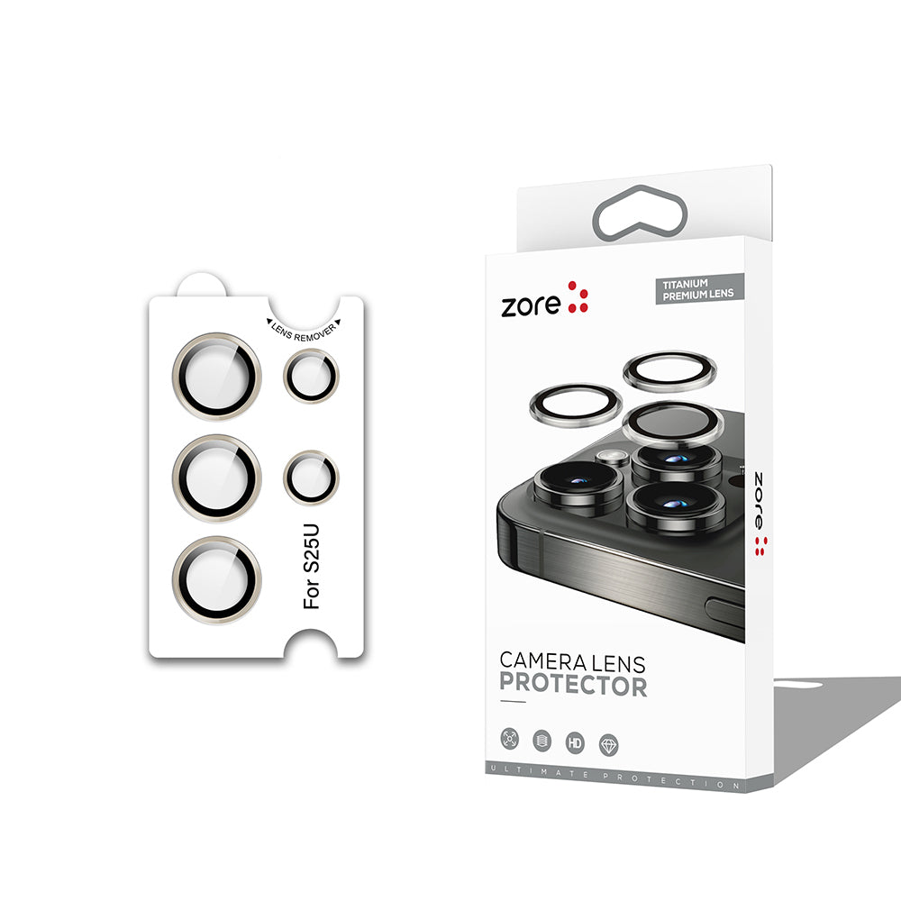Galaxy S25 Ultra Zore CL-12 Premium Safir Parmak İzi Bırakmayan Anti-Reflective Kamera Lens Koruyucu