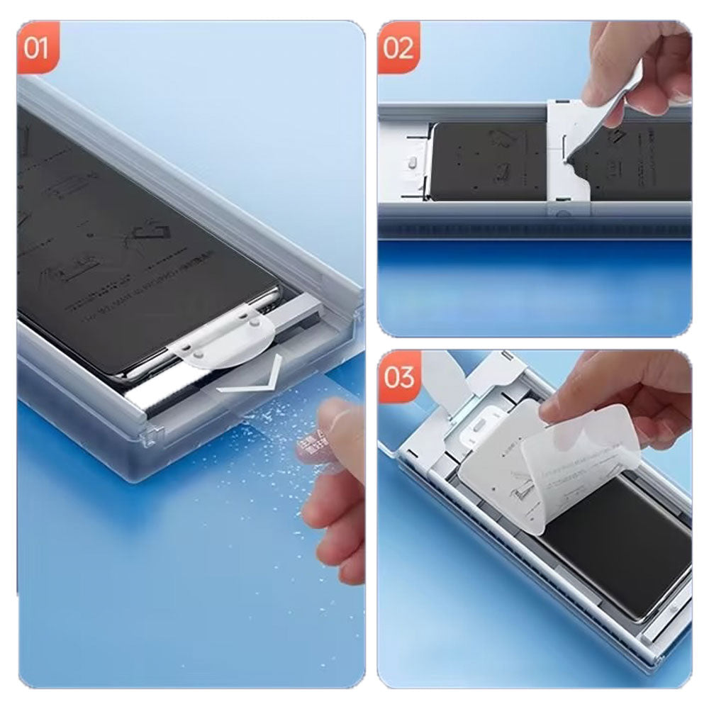 Galaxy S25 Ultra Zore Kolay Uygulama Aparatlı Privacy Easy Body Hayalet Ekran Koruyucu