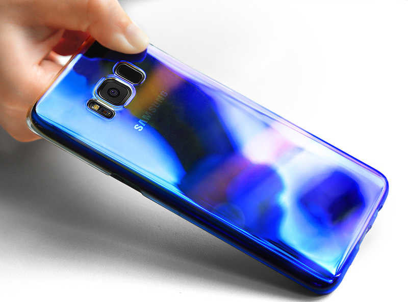 Galaxy S8 Kılıf Zore Renkli Transparan Kapak