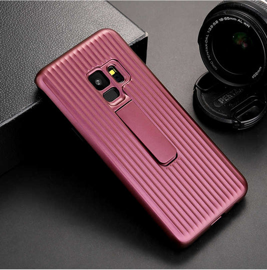 Galaxy S9 Plus Kılıf Zore Wave Standlı Mıknatıslı Kapak