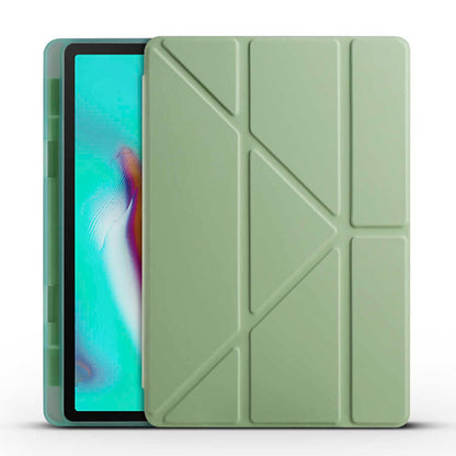 Galaxy Tab A7 10.4 T500 2020 Kılıf Zore Tri Folding Kalem Bölmeli Standlı Kılıf