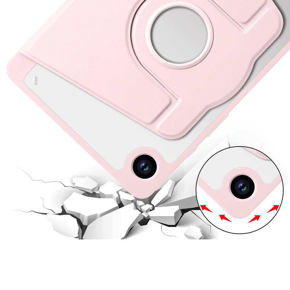 Galaxy Tab A9 Kılıf Zore Termik Kalem Bölmeli Dönebilen Standlı Kılıf