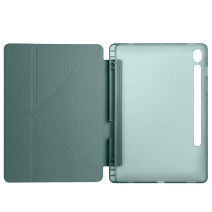 Galaxy Tab S10 FE Kılıf Zore Tri Folding Kalem Bölmeli Standlı Kılıf