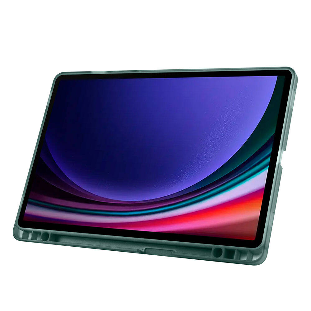 Galaxy Tab S10 FE Kılıf Zore Tri Folding Kalem Bölmeli Standlı Kılıf