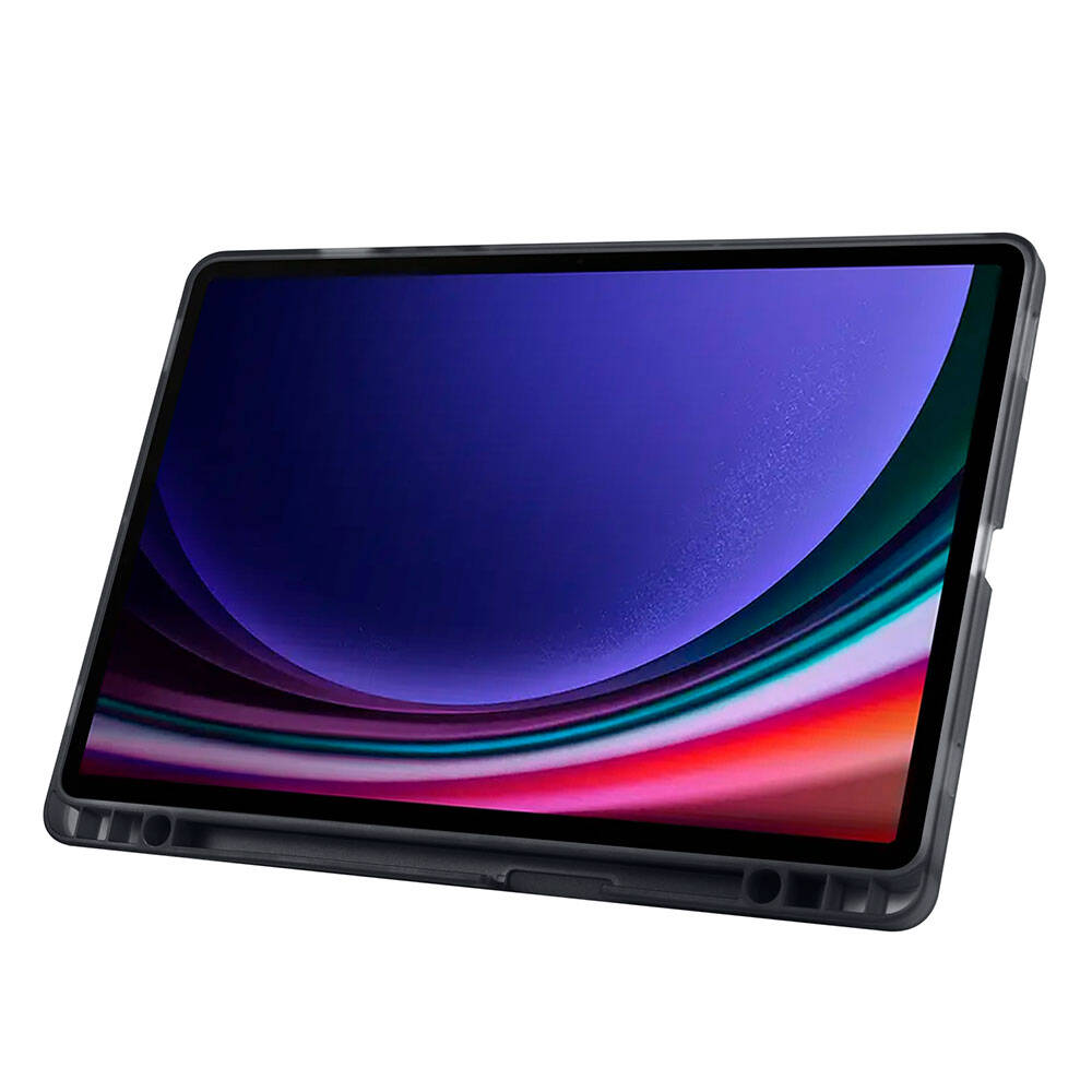 Galaxy Tab S10 FE Kılıf Zore Tri Folding Kalem Bölmeli Standlı Kılıf