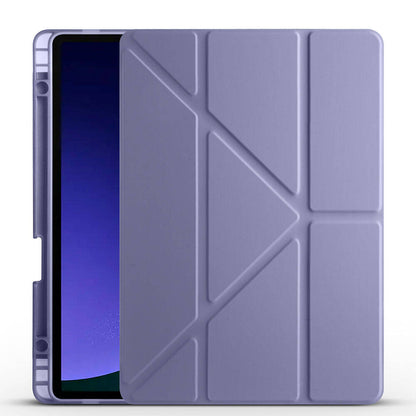 Galaxy Tab S10 FE Kılıf Zore Tri Folding Kalem Bölmeli Standlı Kılıf