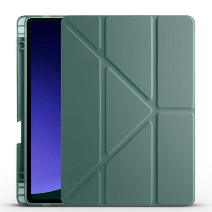 Galaxy Tab S10 FE Kılıf Zore Tri Folding Kalem Bölmeli Standlı Kılıf