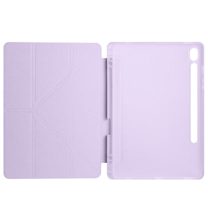 Galaxy Tab S10 FE Kılıf Zore Tri Folding Kalem Bölmeli Standlı Kılıf