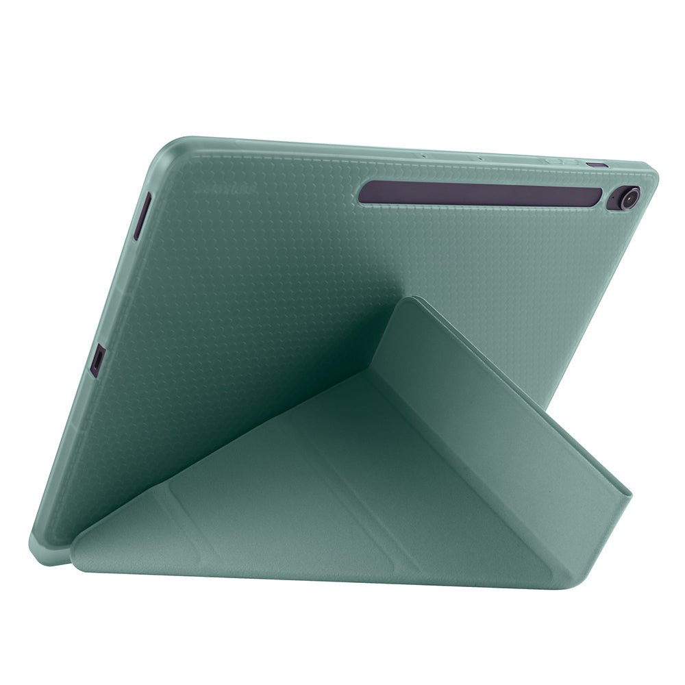 Galaxy Tab S10 FE Plus Kılıf Zore Tri Folding Kalem Bölmeli Standlı Kılıf
