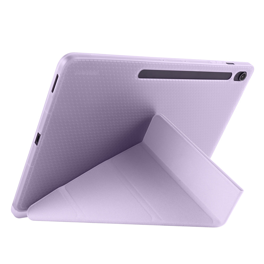 Galaxy Tab S10 FE Plus Kılıf Zore Tri Folding Kalem Bölmeli Standlı Kılıf