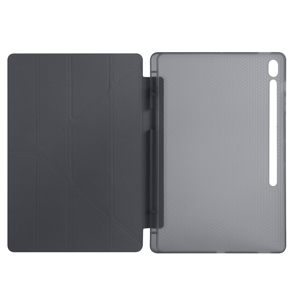 Galaxy Tab S10 FE Plus Kılıf Zore Tri Folding Kalem Bölmeli Standlı Kılıf