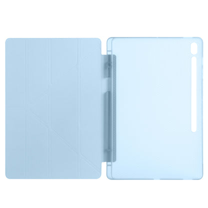 Galaxy Tab S10 FE Plus Kılıf Zore Tri Folding Kalem Bölmeli Standlı Kılıf