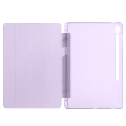 Galaxy Tab S10 FE Plus Kılıf Zore Tri Folding Kalem Bölmeli Standlı Kılıf