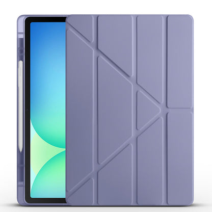 Galaxy Tab S10 FE Plus Kılıf Zore Tri Folding Kalem Bölmeli Standlı Kılıf