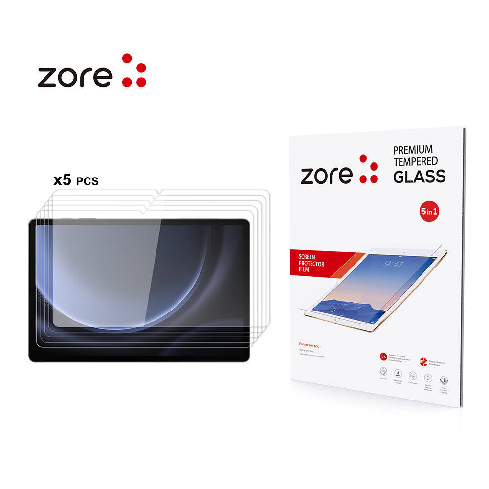 Galaxy Tab S10 Lite Zore 5in1 Tablet Temperli Cam Ekran Koruyucu