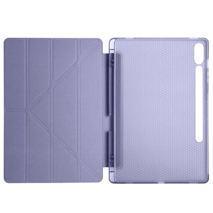 Galaxy Tab S10 Plus Kılıf Zore Tri Folding Kalem Bölmeli Standlı Kılıf