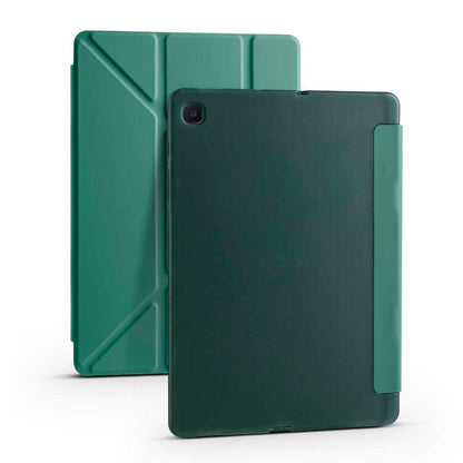 Galaxy Tab S6 Lite P610 Kılıf Zore Tri Folding Kalem Bölmeli Standlı Kılıf