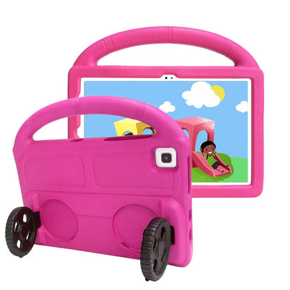 Galaxy Tab S6 Lite P610 Zore Wheel Car Tekerlek Standlı Tablet Eva Silikon Kılıf