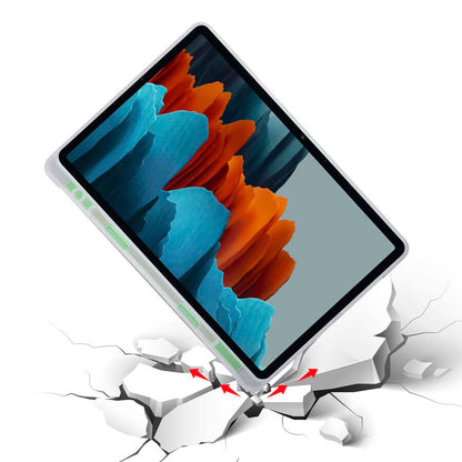 Galaxy Tab S7 T870 Kılıf Zore Tri Folding Kalem Bölmeli Standlı Kılıf