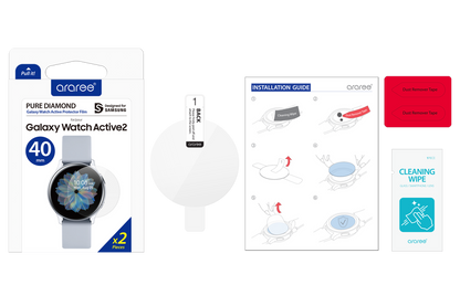 Galaxy Watch Active 2 40mm Araree Pure Diamond Pet Ekran Koruyucu