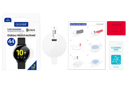 Galaxy Watch Active 2 44mm Araree Pure Diamond Pet Ekran Koruyucu