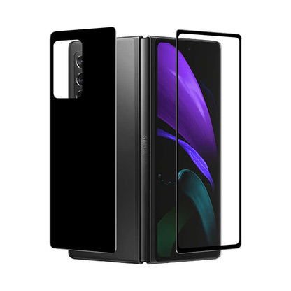 Galaxy Z Fold 2 Zore Ön Arka 5D Full Yapışkanlı Temperli Ekran Koruyucu