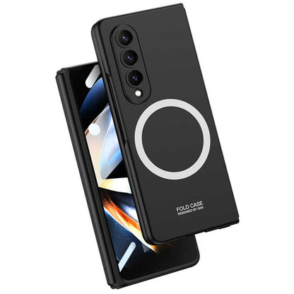 Galaxy Z Fold 4 Kılıf Wireless Şarj Özellikli Zore Kıpta M-safe Kapak