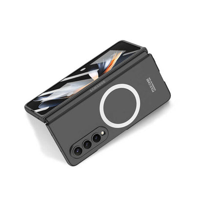 Galaxy Z Fold 4 Kılıf Wireless Şarj Özellikli Zore Kıpta M-safe Kapak