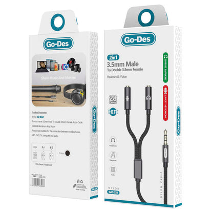 ​Go Des GAC-228 Kulaklık Ve Mikrofon Ucu Çoğaltıcı