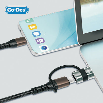 Go Des GD-CT069 USB 3.0 to Type-C Data Ve Hızlı Şarj Adaptörü