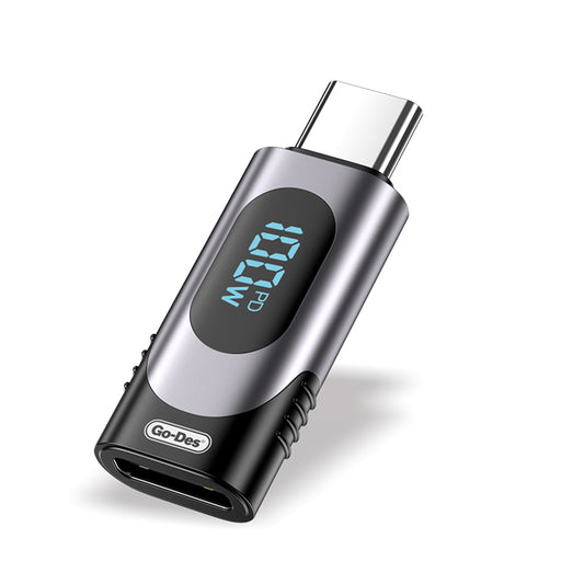Go Des GD-CT072 Type-C to Type-C Dijital LED Göstergeli Hızlı Şarj Adaptörü 100W
