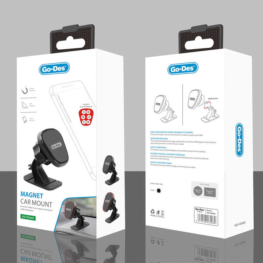 ​Go Des GD-HD685 Magnetik Araç Telefon Tutucu